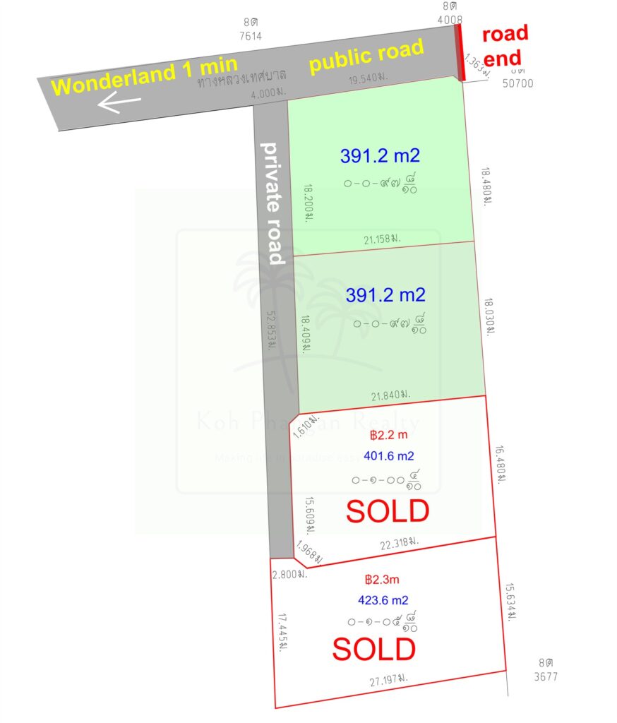 Peaceful and affordable Wonderland plots for sale - dimensions