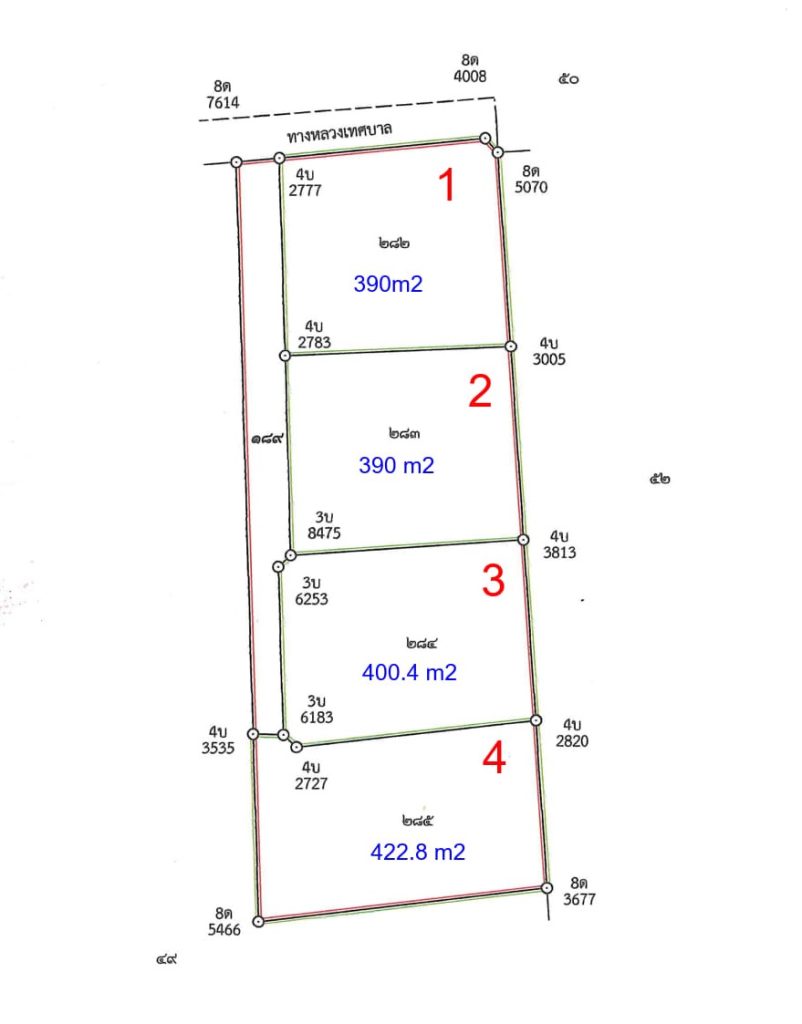400m2 Koh Phangan land plots for lease